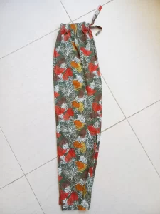 شلوار راحتی نخی زنانه کد 15505 1 شلوار راحتی نخی کد 15505