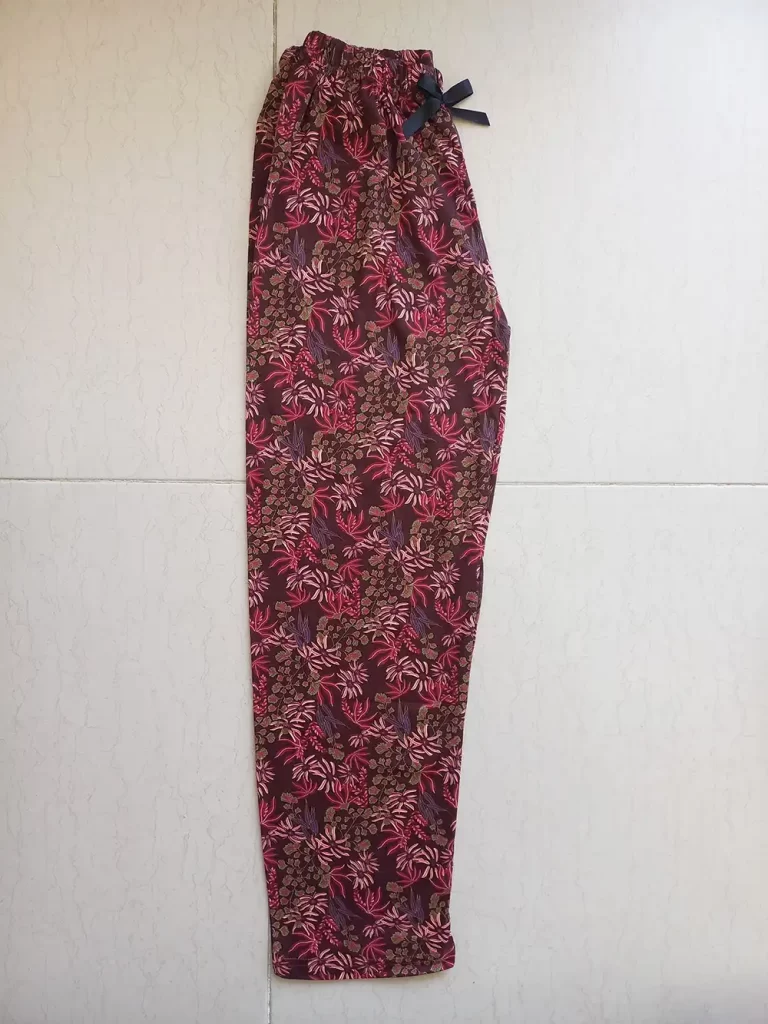 شلوار راحتی نخی زنانه کد 15525